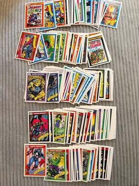 1990 Impel Marvel Universe Series 1 Trading Card Lot - Includes Stan Lee, Spider